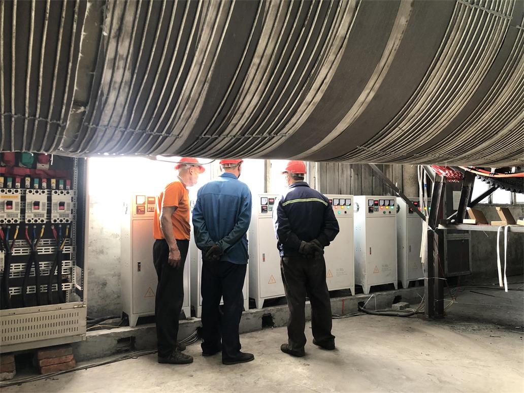 大型滾筒電磁感應加熱機柜