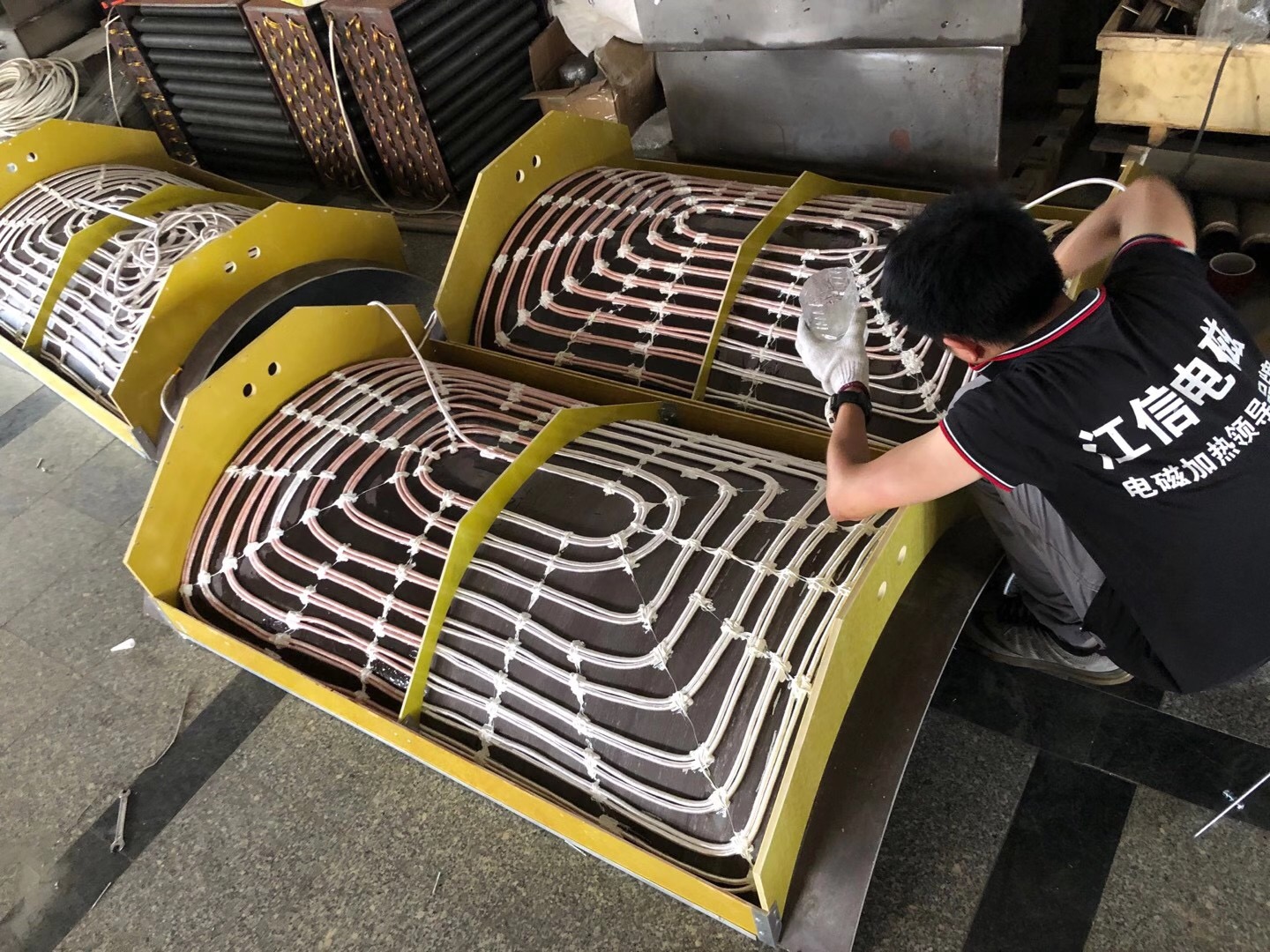 滾筒電磁感應(yīng)加熱線圈