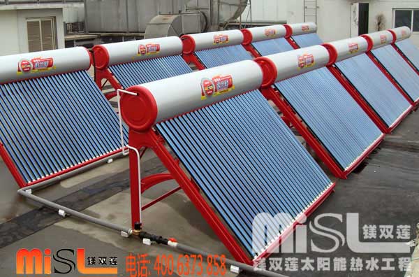 單機(jī)串并聯(lián)熱水工程